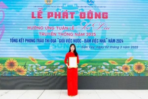 TỔNG KẾT PHONG TRÀO THI ĐUA "GIỎI VIỆC NƯỚC - ĐẢM VIỆC NHÀ" NĂM 2024